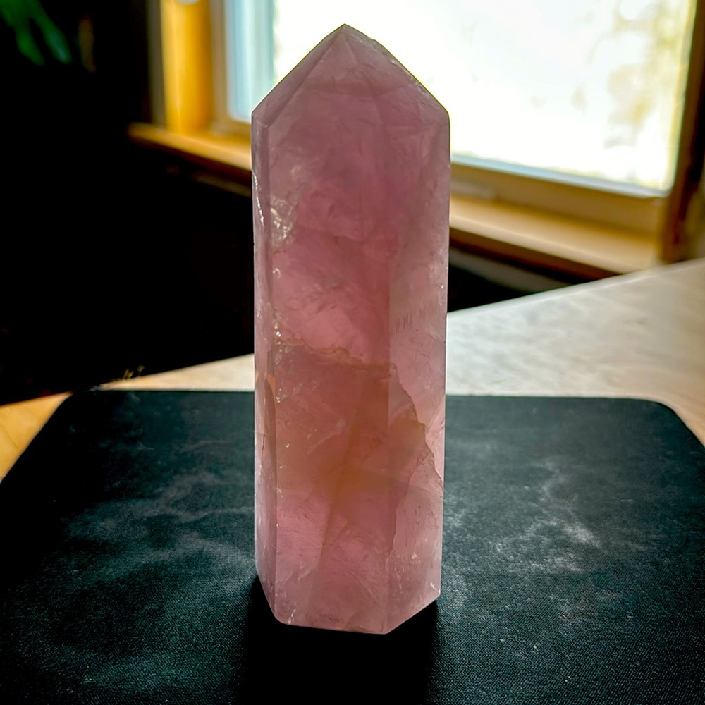 Rose quartz tower
